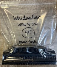 Weidmuller WDU 4 SW Morsettiera di alimentazione vecchio stile, quantità: 40