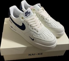 Nike Air Force 1 '07 Sneakers da Uomo - Donna -  BLU BIANCHE - TAGLIA 44