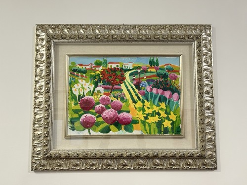 Quadro olio carta - su,