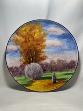 Antico Piatto In Ceramica Di