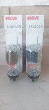 2 X 6SN7GTB RCA 6SN7gtb  vt231  B65 Vintage NOS NIB NEW Black Plate