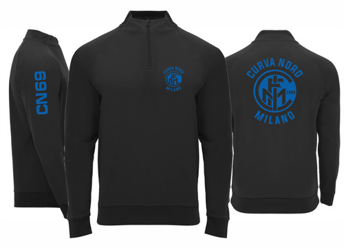 Felpa mezza zip cn69 - , inter