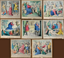 8 icone cromolitofrafie