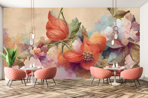Carta parati fiori - da, 3d
