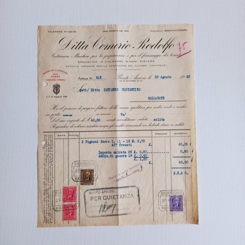 1943 ditta rodolfo comerio - 1943,