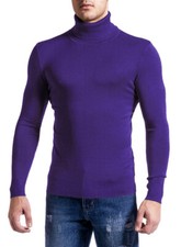 Maglione Dolcevita uomo viola
