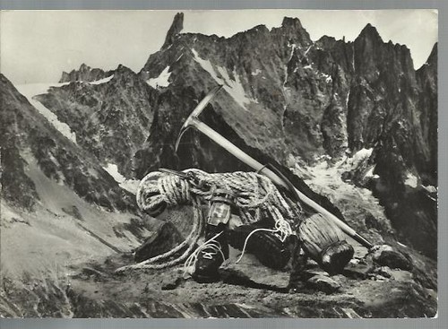 Cartolina alpinismo picozza - cartolina,