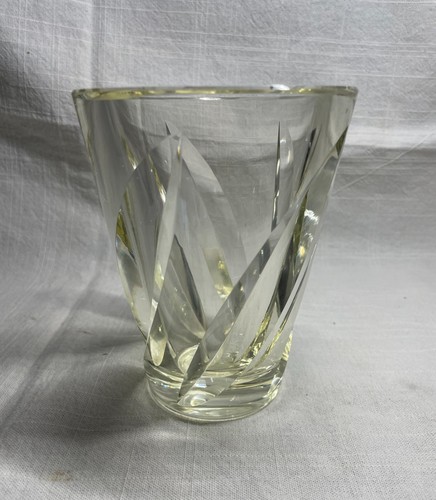 Ancien vase cristal - ancien, coloré