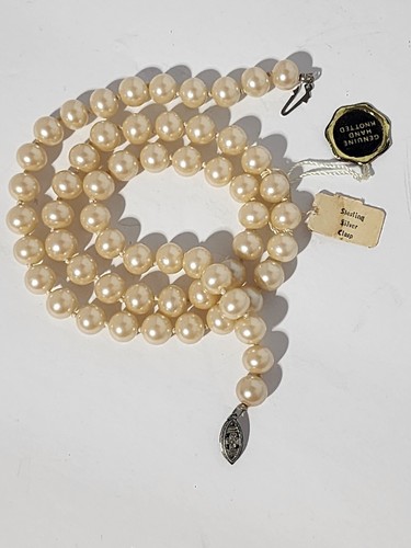 Collana vintage perle finte