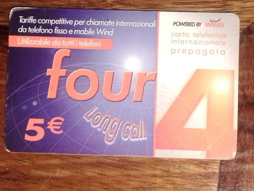 Scheda telefonica phonecard - scheda,