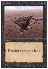 Sinkhole - Heavy Play MTG