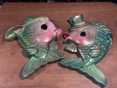 Vintage mrs fish gesso - fish,