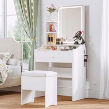 Piccolo Trucco Vanity Scrivania con Specchio e Luci Vanity Table Set Cassetto Portaoggetti