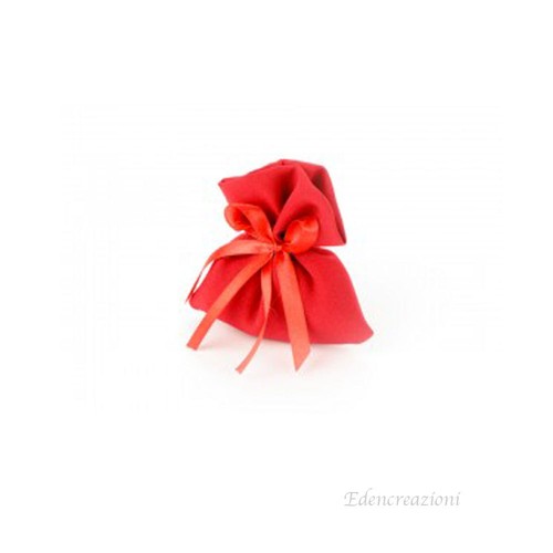 Sacchetto portaconfetti rosso - sacchetto,