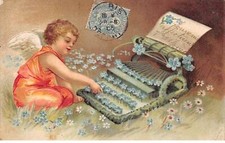 Angeli - N°91194 - Ange Battitura a Macchina Alla Scrivere, I Tasti IN Myosot