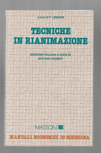 Tecniche rianimazione f - tecniche,