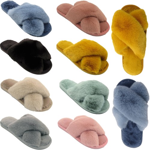 Pantofole donna pelose