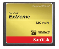 Scheda di memoria 800x SanDisk CompactFlash CF Extreme 120 MB/s: 32 GB USATA