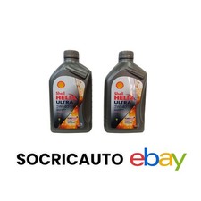 2 Litri Olio Motore Shell Helix Ultra 5W40 A3/B4 Api Sn Pure Plus Technology