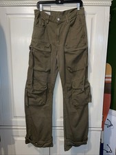 Zara Cargo Pants Men 31 Green