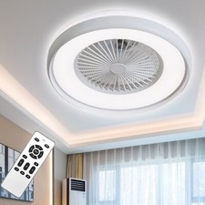 Plafoniera Ventilatore da Soffitto LED 62W Telecomando 6 Velocità Dimmer IP20