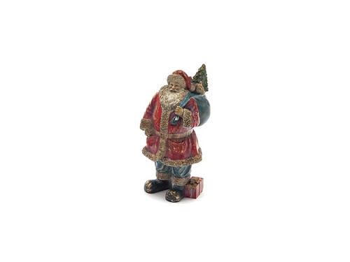 Babbo natale vintage resina - babbo,
