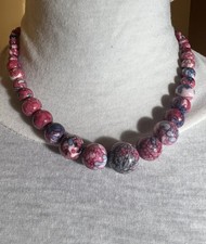 COLLANA A TORRE 45 CM CON PERLE 6-15 MM