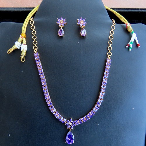 Set collana zirconi placcati