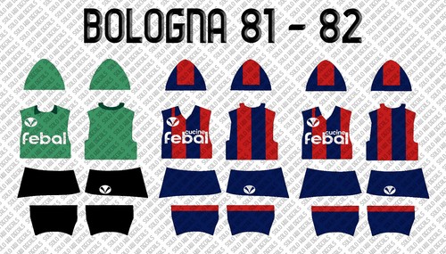Subbuteo decals bologna - bologna, 1981