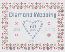 Punto croce matrimonio - punto,