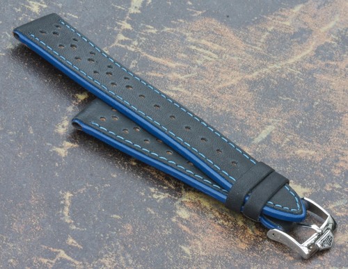 Cinturino rally nero con pelle