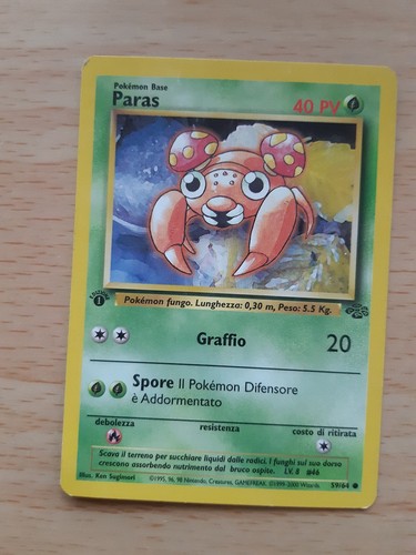 Paras carta pokémon - 1,