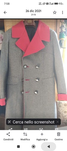 Cappotto doubleface rosso - doubleface,