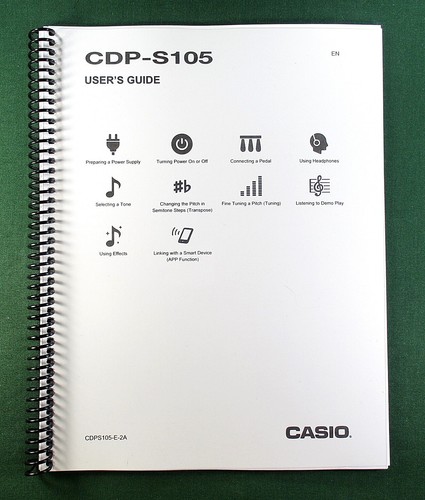 Casio cdp s105 instruction - casio,