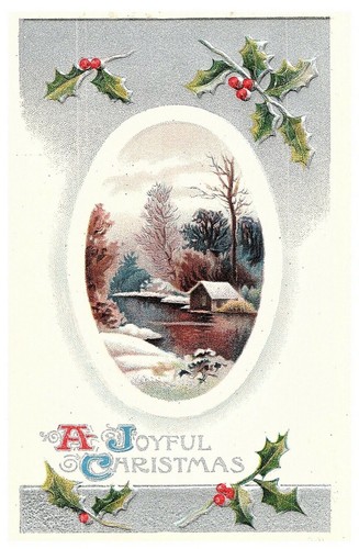 Gioioso natale vintage - un,