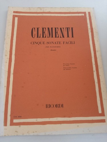 Clementi cinque sonate facili - clementi,