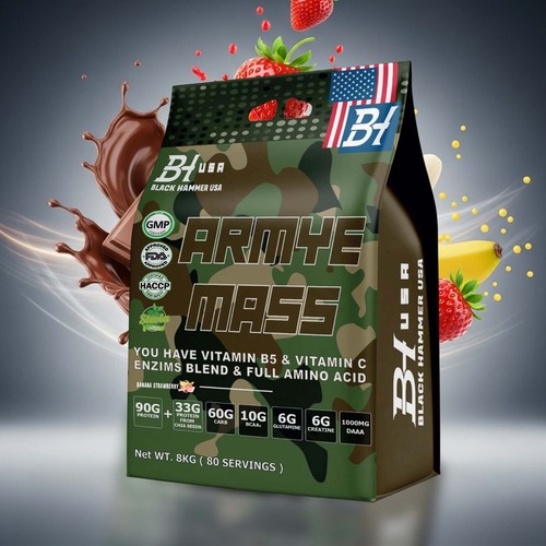 Armye mass gainer 8kg weight - 4/8kg,
