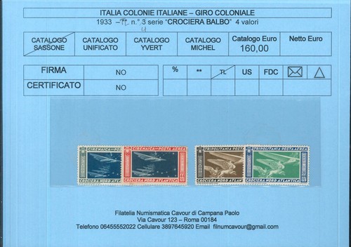 Giro coloniale 1933 tl - giro,