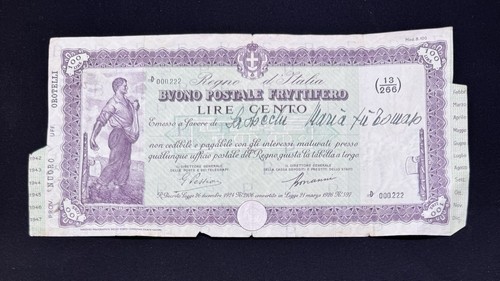 Buono postale fruttifero - postale, da