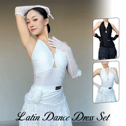 Girl latin dance - halter, neck