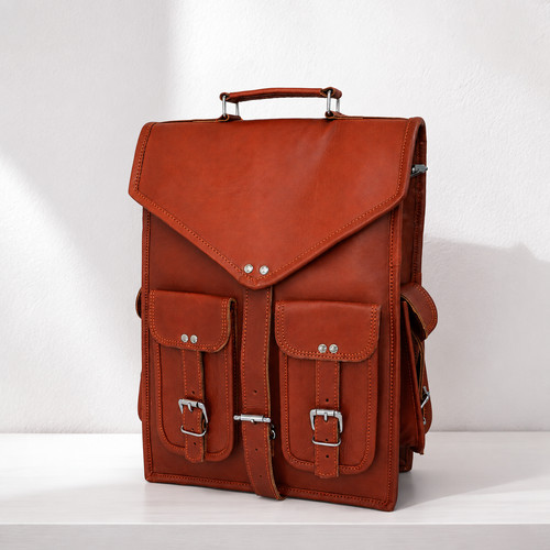 Zaino vintage pelle per - in,