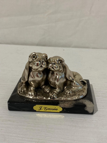 Coppia cani bronzo - cani, in