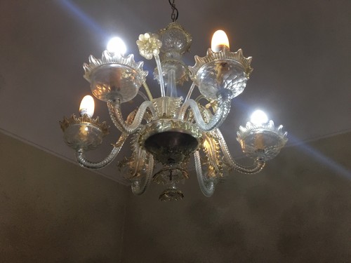 Lampadario luci in vetro - a,