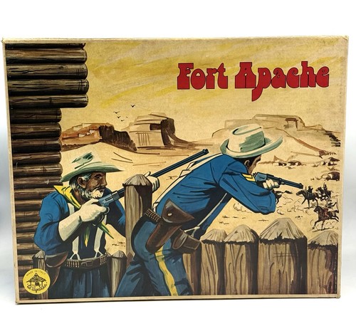 Vintage 70s wood fort - fort, apache
