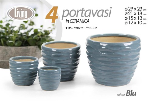 Set portavasi vaso cachepot - 4,