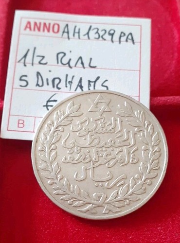 Dirhams rial 1329 - 1/2,