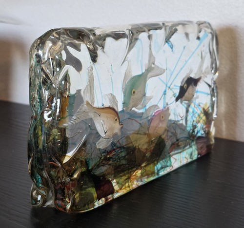 Blocco scultura acquario vetro - blocco,