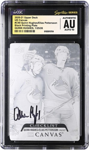 Autografo quinn hughes canucks - autografo,