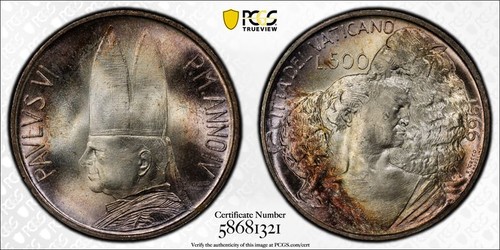 1966 pcgs ms66 - 1966, città