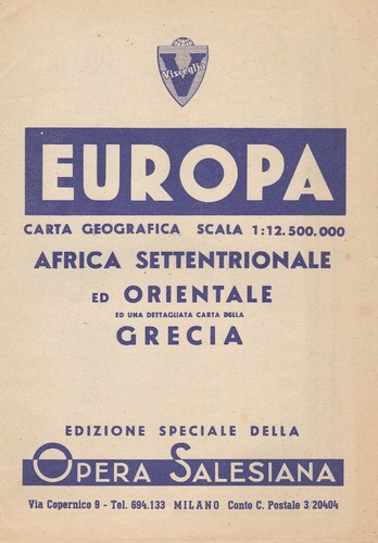 Carta geografica europa africa - carta,